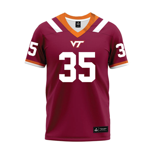 Virginia Tech - NCAA Football : Cade Herdman - Premium Football Jersey