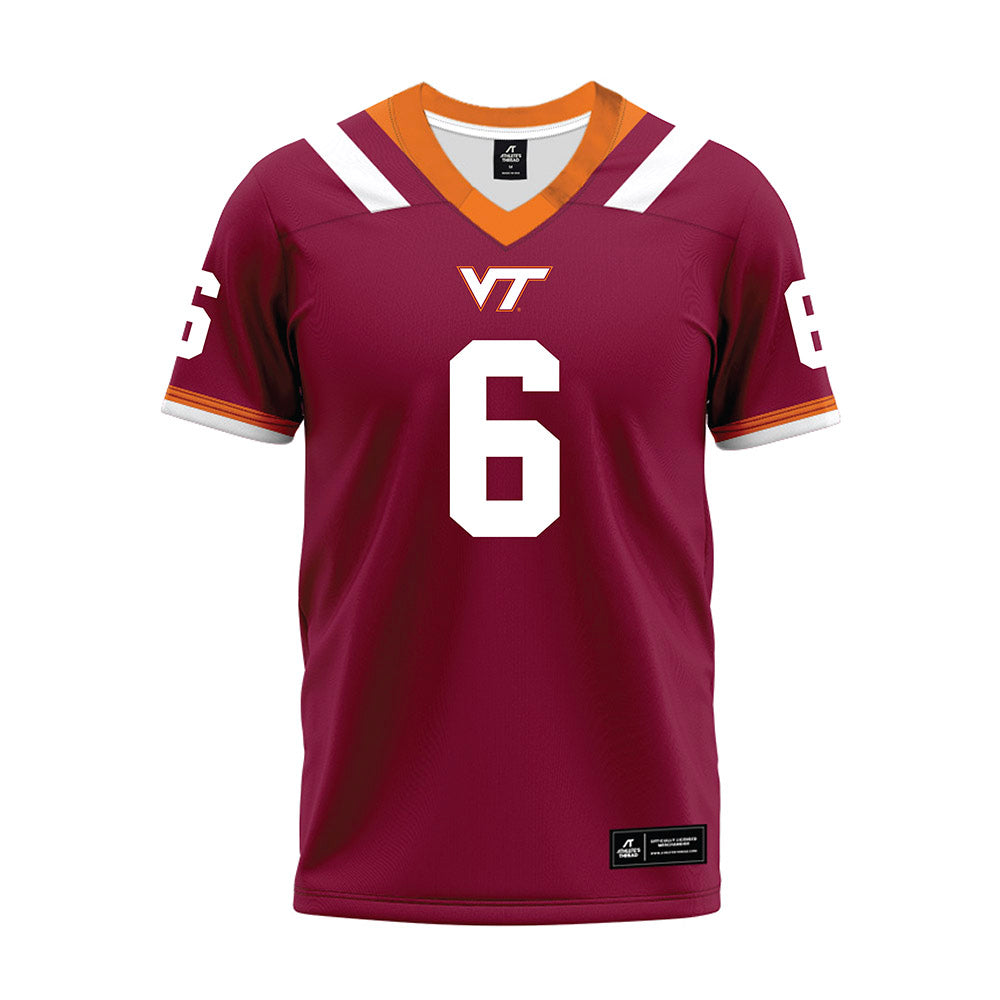 Virginia Tech - NCAA Football : Josh Fuga - Premium Football Jersey