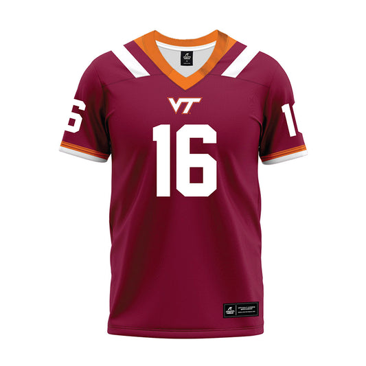 Virginia Tech - NCAA Football : Noah Chambers - Premium Football Jersey-0