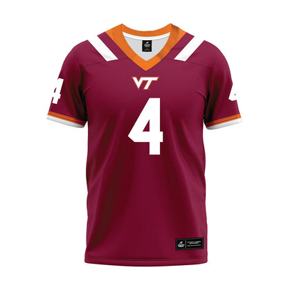 Virginia Tech - NCAA Football : Mansoor Delane - Premium Football Jersey