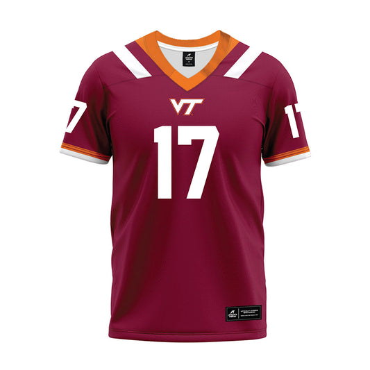 Virginia Tech - NCAA Football : Tyson Flowers - Premium Football Jersey-0