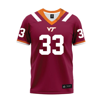 Virginia Tech - NCAA Football : Ben Bell - Premium Football Jersey-0
