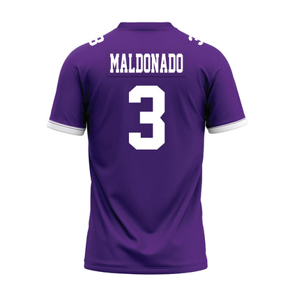 Kansas State - NCAA Football : Gunner Maldonado - Purple Premium Football Jersey-1