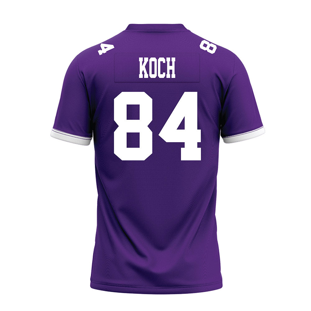 Kansas State - NCAA Football : Isaac Koch - Purple Premium Football Jersey