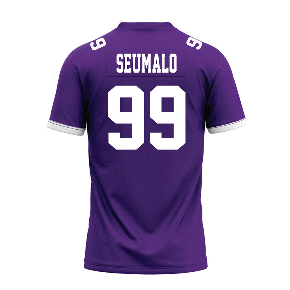 Kansas State - NCAA Football : Uso Seumalo - Purple Premium Football Jersey