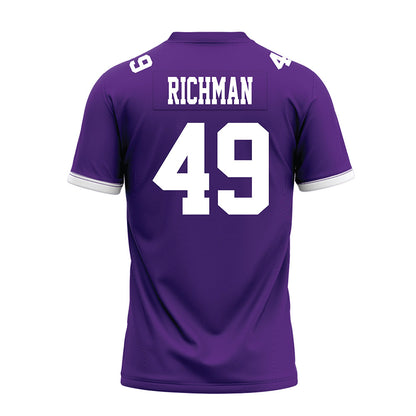 Kansas State - NCAA Football : Maguire Richman - Purple Premium Football Jersey-1