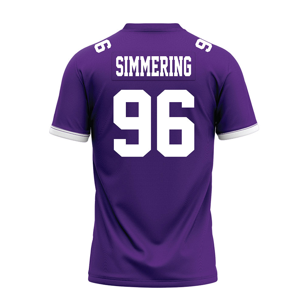 Kansas State - NCAA Football : Leyton Simmering - Purple Premium Football Jersey