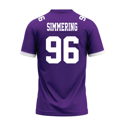 Kansas State - NCAA Football : Leyton Simmering - Purple Premium Football Jersey