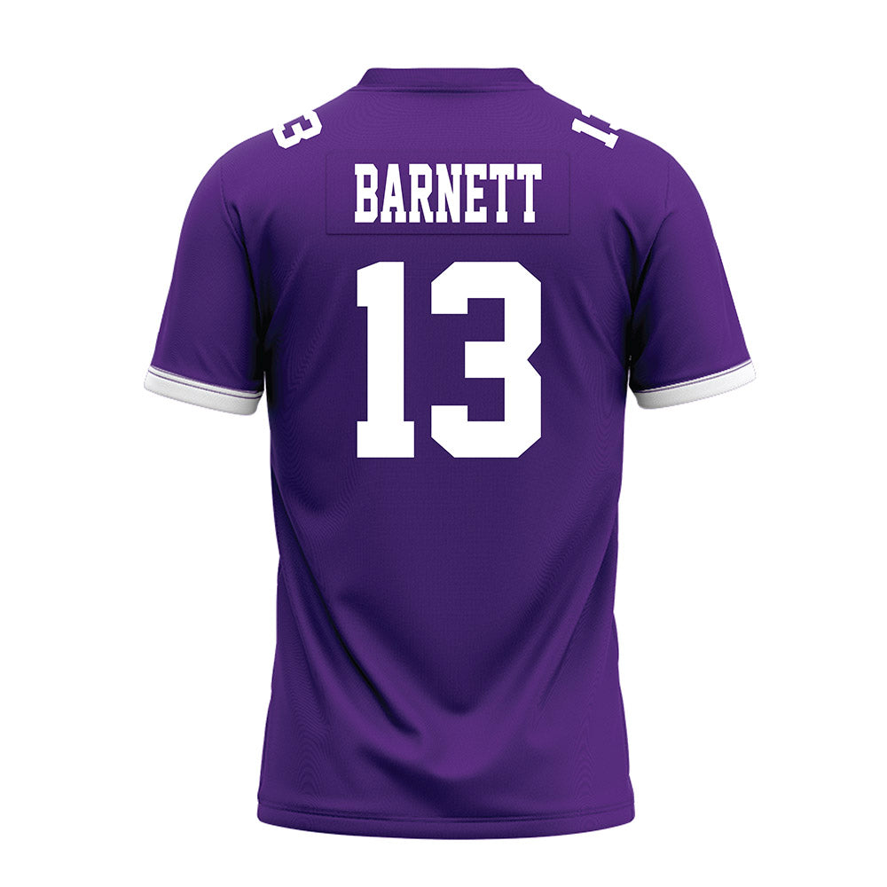 Kansas State - NCAA Football : Blake Barnett - Purple Premium Football Jersey-1