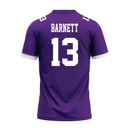 Kansas State - NCAA Football : Blake Barnett - Purple Premium Football Jersey-1