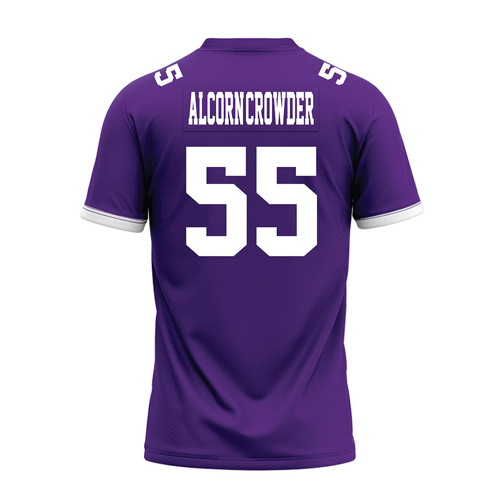 Kansas State - NCAA Football : Malcolm Alcorn-Crowder - Purple Premium Football Jersey