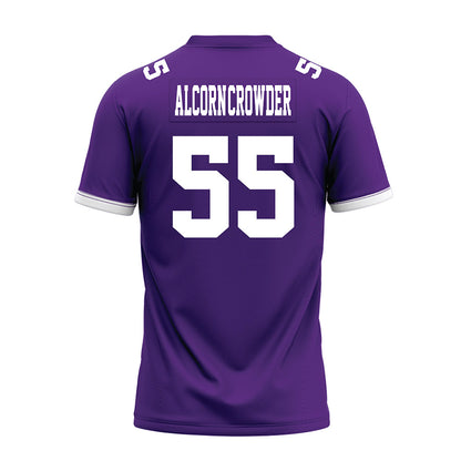 Kansas State - NCAA Football : Malcolm Alcorn-Crowder - Purple Premium Football Jersey