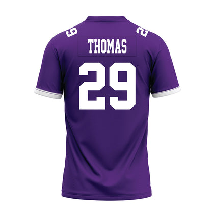 Kansas State - NCAA Football : Kanijal Thomas - Purple Premium Football Jersey