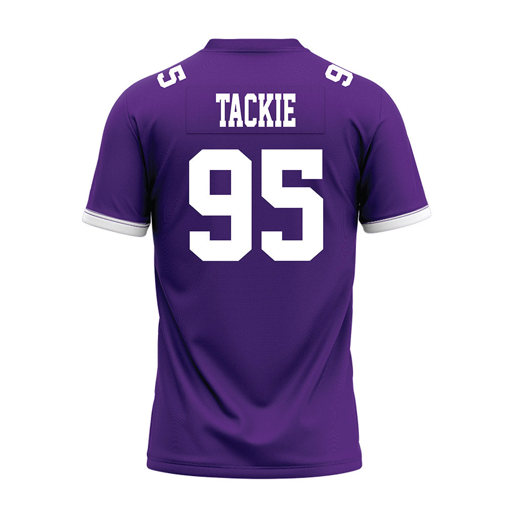 Kansas State - NCAA Football : Patrick Tackie - Purple Premium Football Jersey-1