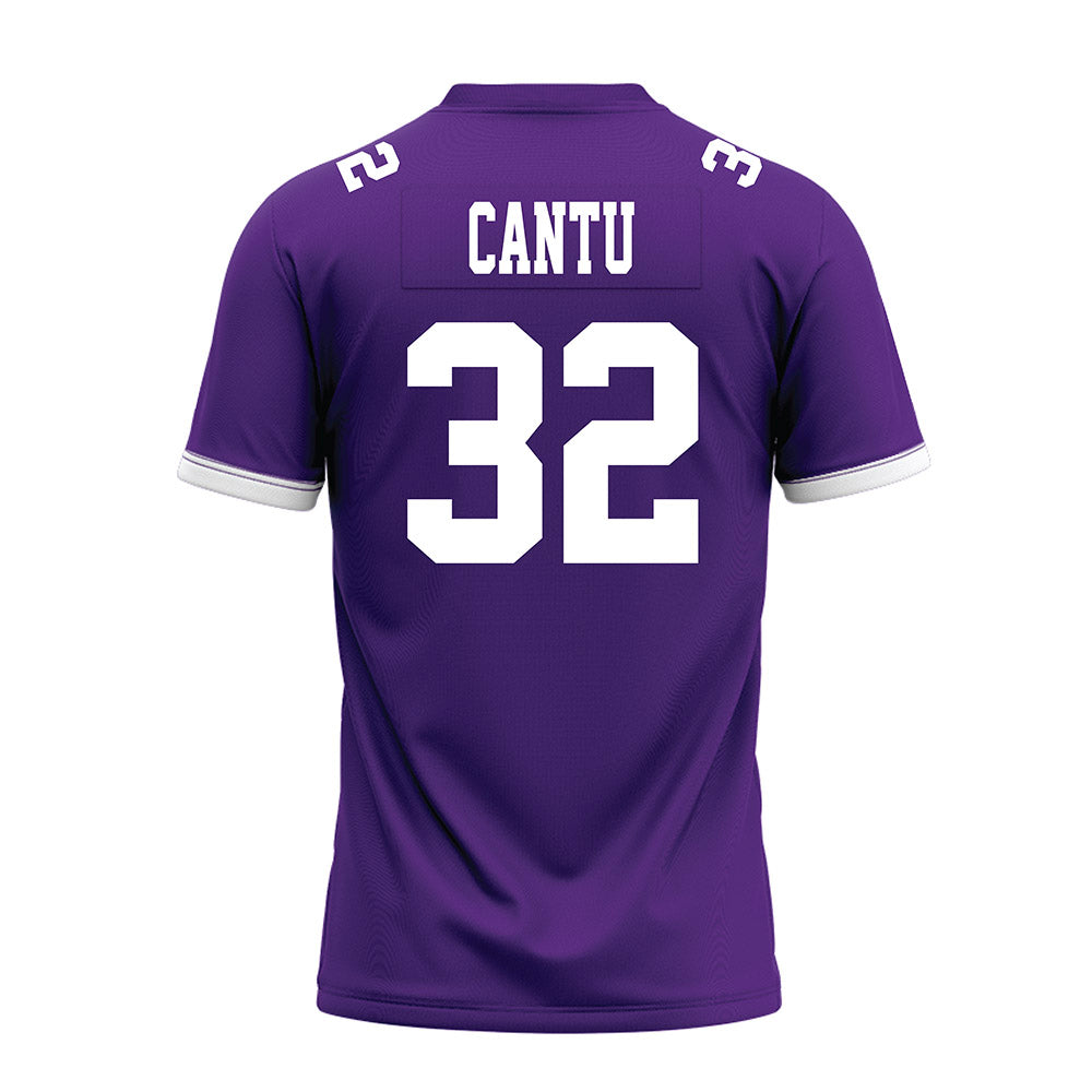 Kansas State - NCAA Football : Evan Cantu - Purple Premium Football Jersey