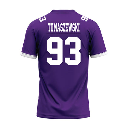 Kansas State - NCAA Football : Asher Tomaszewski - Purple Premium Football Jersey