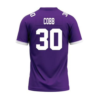 Kansas State - NCAA Football : Teagan Cobb - Purple Premium Football Jersey