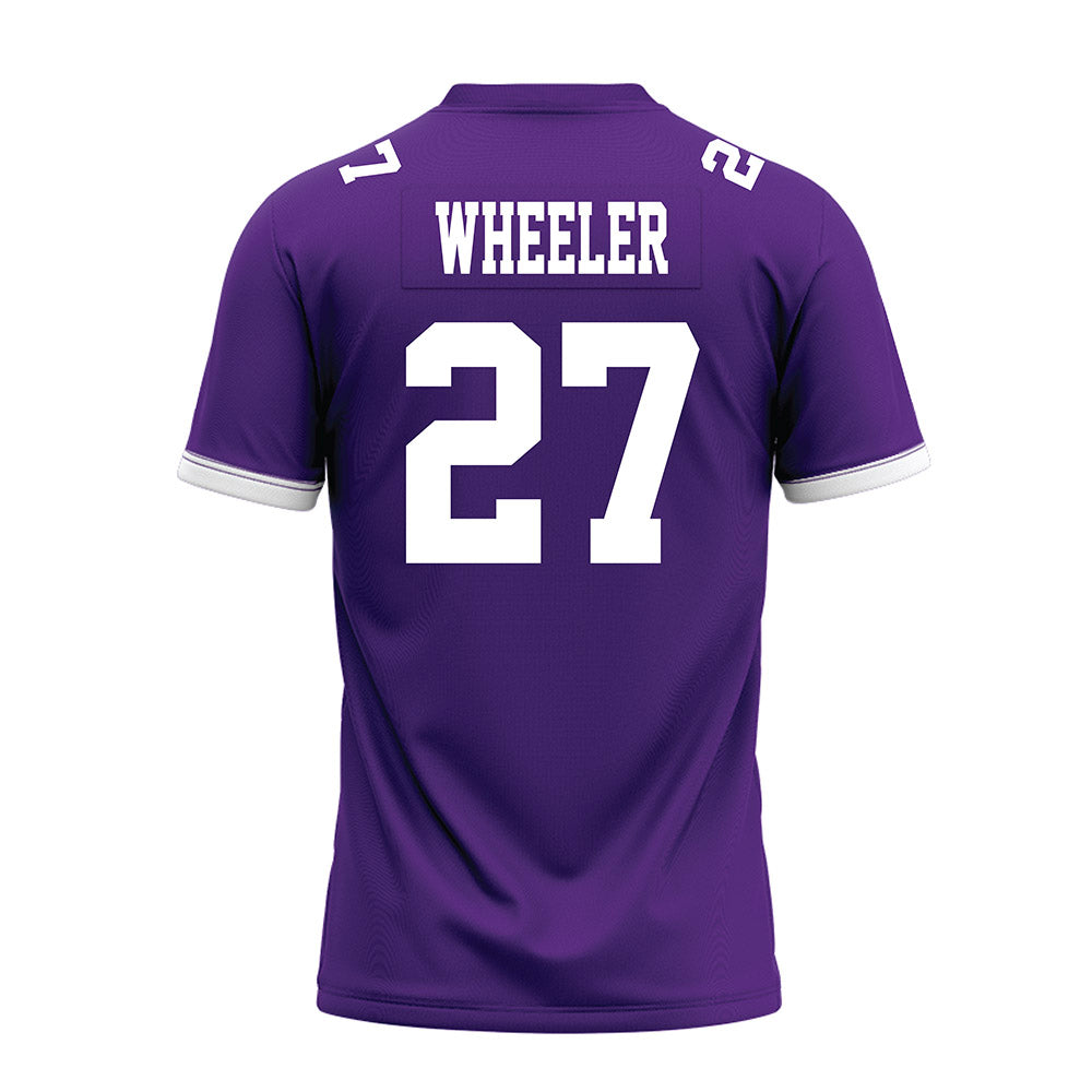Kansas State - NCAA Football : Ben Wheeler - Purple Premium Football Jersey-1