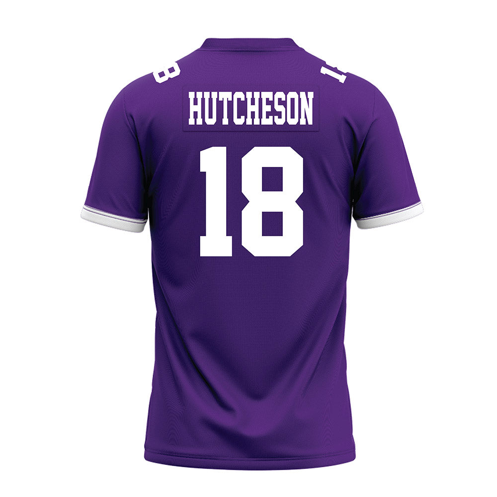 Kansas State - NCAA Football : Hudson Hutcheson - Purple Premium Football Jersey