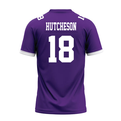 Kansas State - NCAA Football : Hudson Hutcheson - Purple Premium Football Jersey