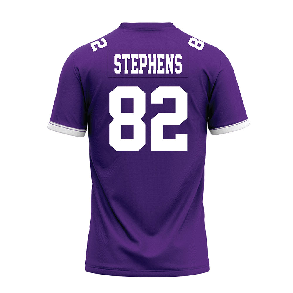 Kansas State - NCAA Football : Justin Stephens - Purple Premium Football Jersey-1