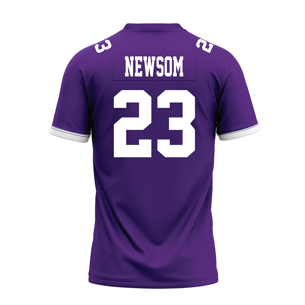 Kansas State - NCAA Football : Asa Newsom - Purple Premium Football Jersey