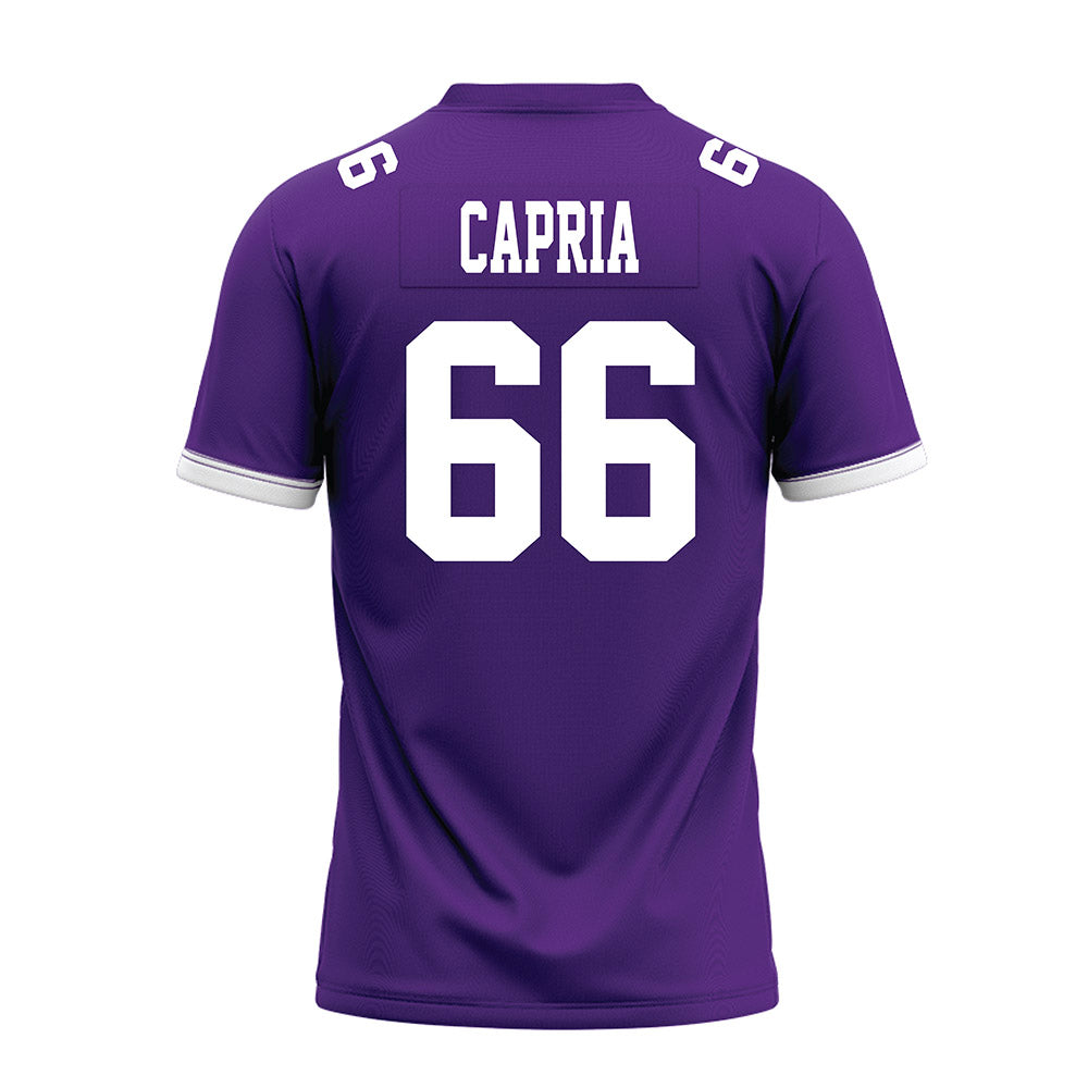 Kansas State - NCAA Football : Michael Capria - Purple Premium Football Jersey