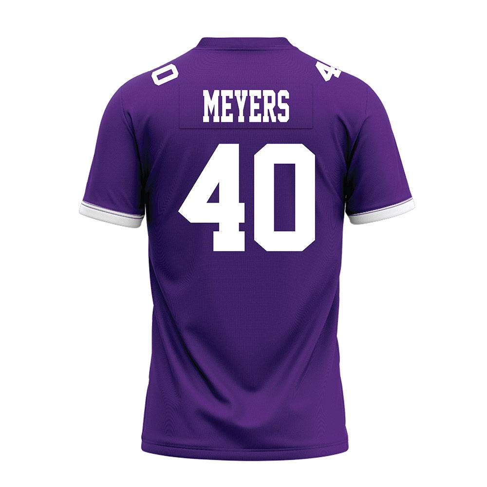 Kansas State - NCAA Football : Gavin Meyers - Purple Premium Football Jersey