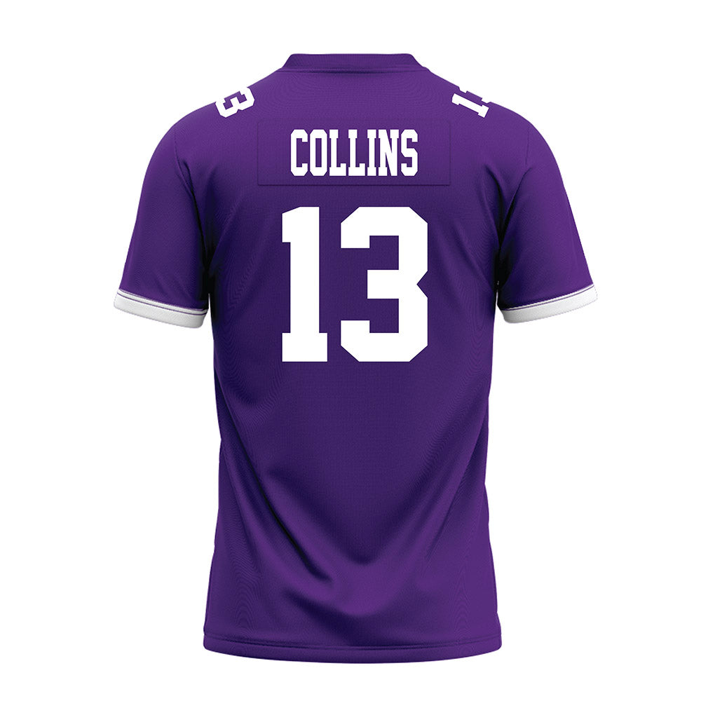 Kansas State - NCAA Football : RJ Collins - Purple Premium Football Jersey-1