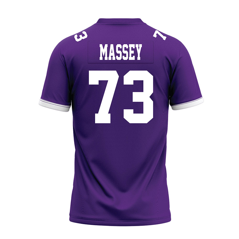 Kansas State - NCAA Football : Kaedin Massey - Purple Premium Football Jersey