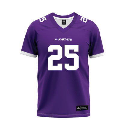 Kansas State - NCAA Football : Zashon Rich - Purple Premium Football Jersey-0