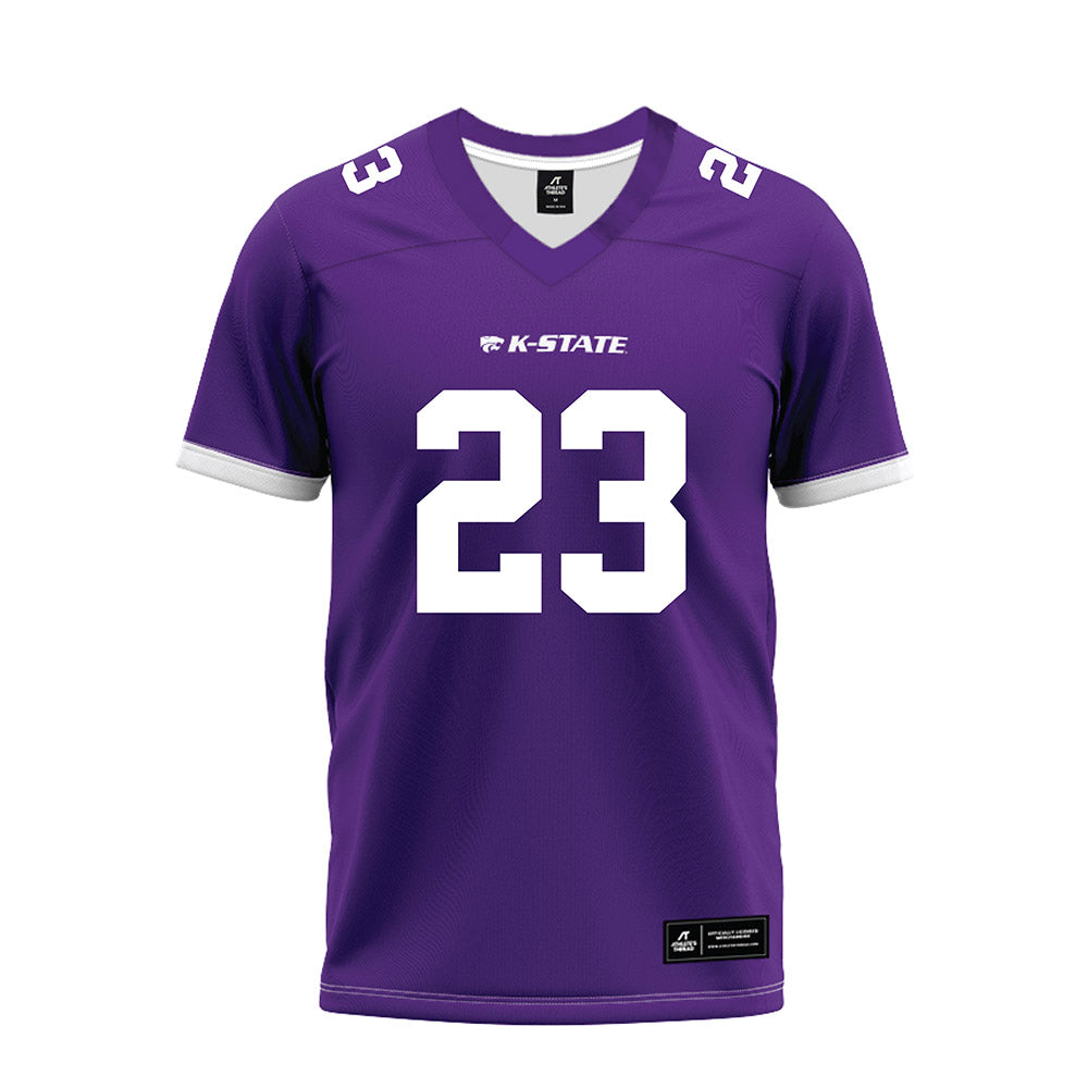 Kansas State - NCAA Football : Asa Newsom - Purple Premium Football Jersey
