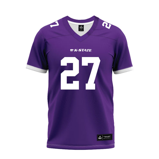 Kansas State - NCAA Football : Ben Wheeler - Purple Premium Football Jersey-0
