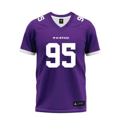 Kansas State - NCAA Football : Patrick Tackie - Purple Premium Football Jersey-0