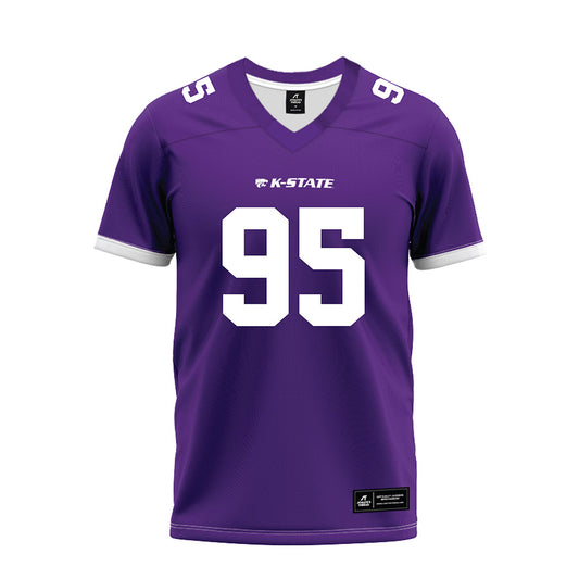 Kansas State - NCAA Football : Patrick Tackie - Purple Premium Football Jersey-0