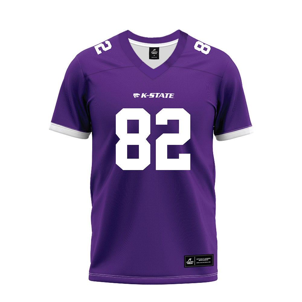 Kansas State - NCAA Football : Justin Stephens - Purple Premium Football Jersey-0