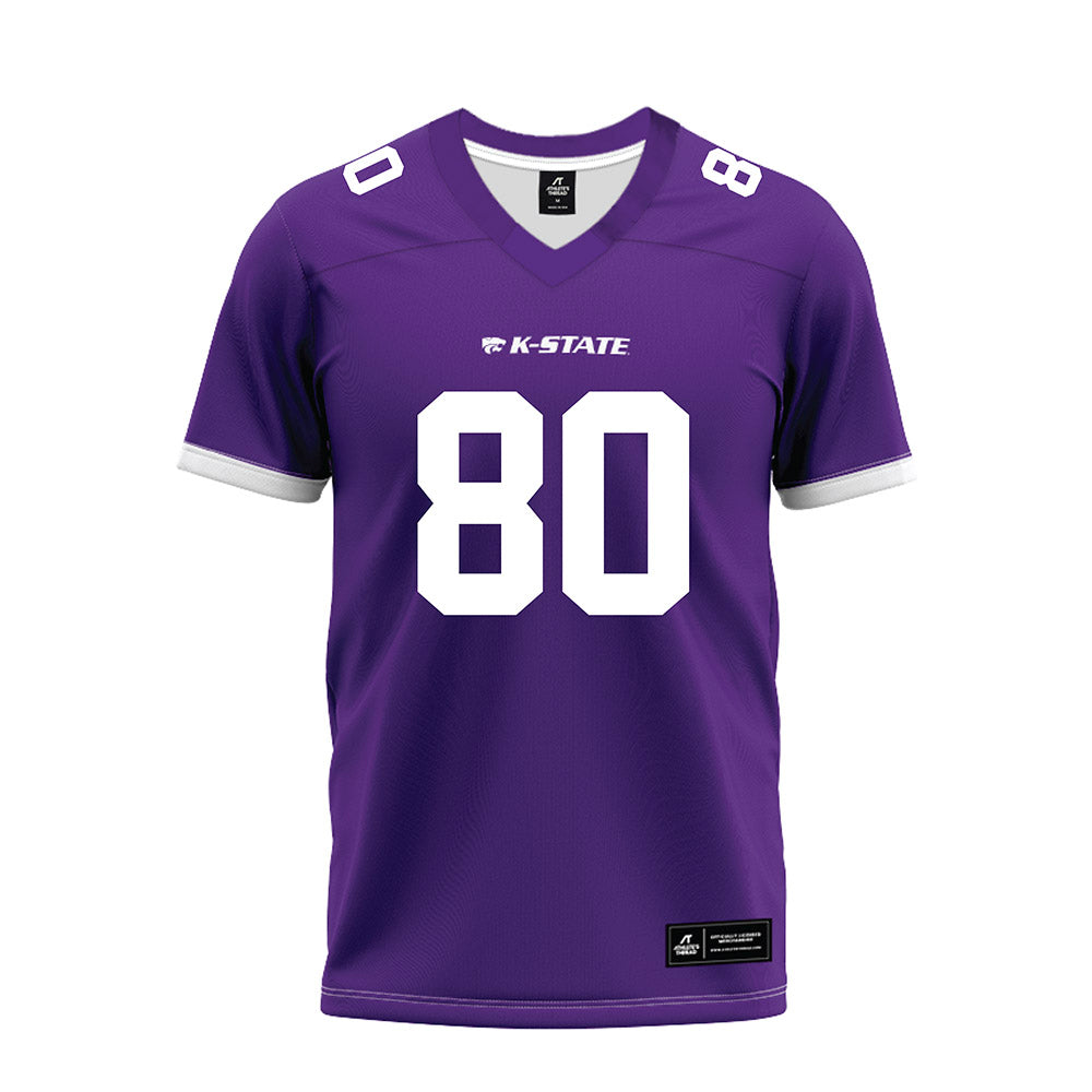 Kansas State - NCAA Football : Will Anciaux - Purple Premium Football Jersey