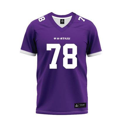 Kansas State - NCAA Football : John Pastore - Purple Premium Football Jersey