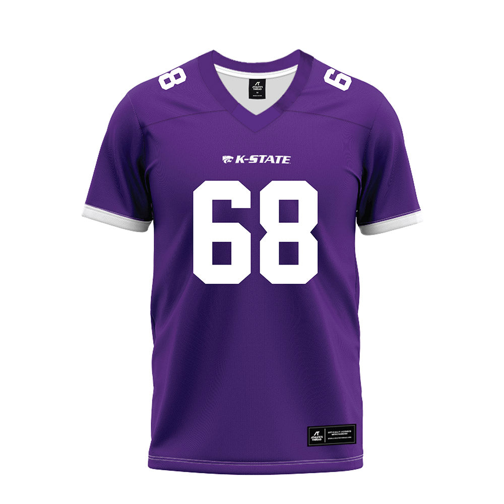 Kansas State - NCAA Football : Joe Vickers - Purple Premium Football Jersey-0