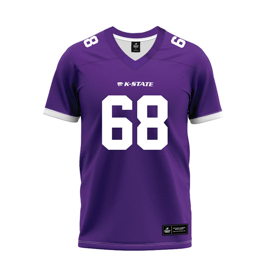 Kansas State - NCAA Football : Joe Vickers - Purple Premium Football Jersey-0