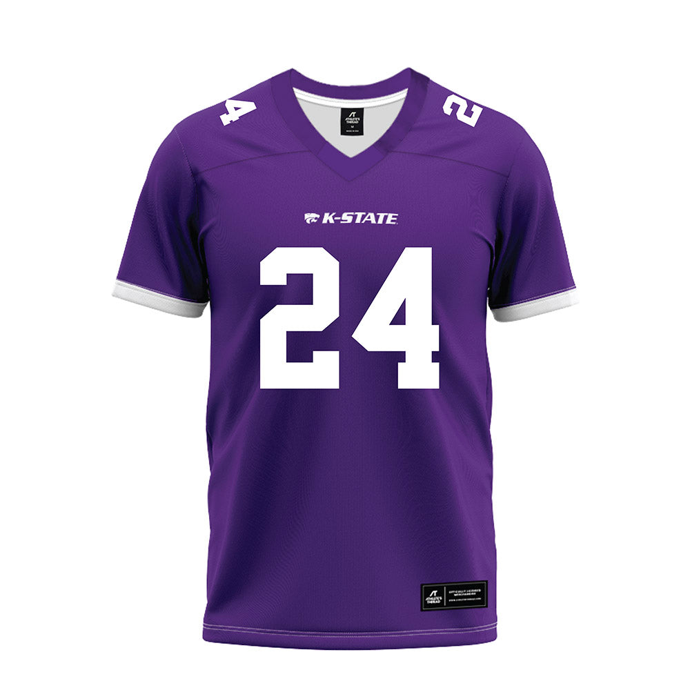 Kansas State - NCAA Football : Martel Jackson - Purple Premium Football Jersey-0