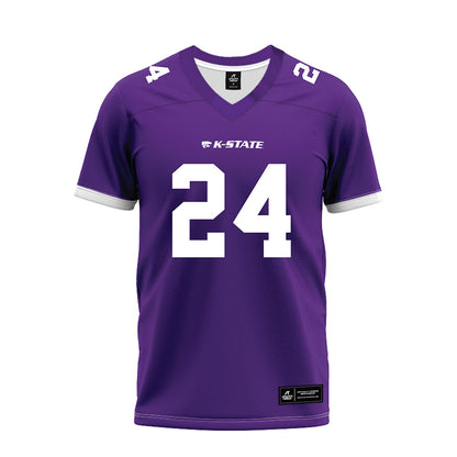Kansas State - NCAA Football : Martel Jackson - Purple Premium Football Jersey-0