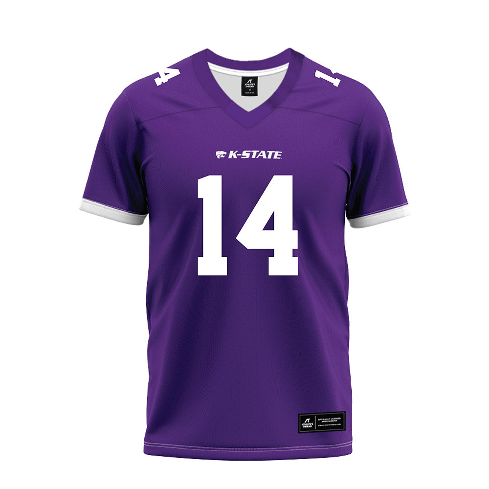 Kansas State - NCAA Football : Jet Dineen - Purple Premium Football Jersey