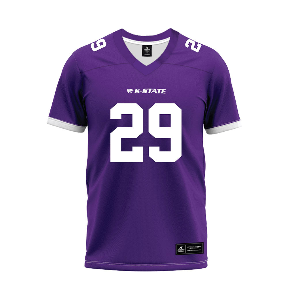 Kansas State - NCAA Football : Kanijal Thomas - Purple Premium Football Jersey