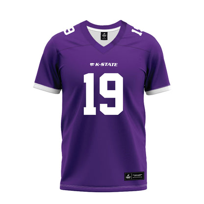 Kansas State - NCAA Football : Garrett Harstad - Purple Premium Football Jersey