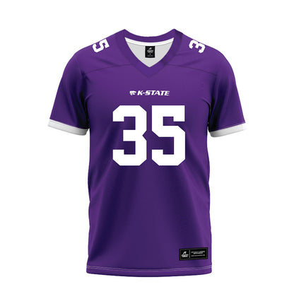 Kansas State - NCAA Football : Gabe Powers - Purple Premium Football Jersey-0