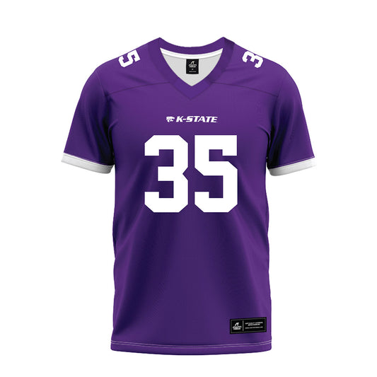 Kansas State - NCAA Football : Gabe Powers - Purple Premium Football Jersey-0