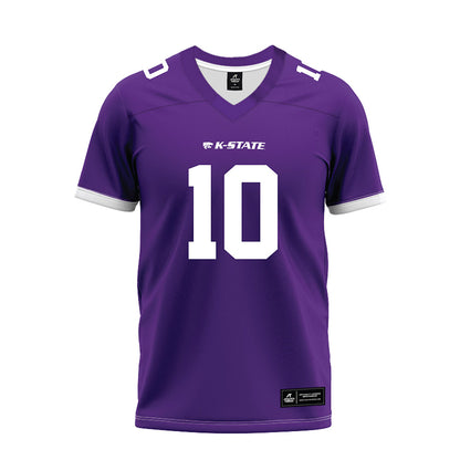 Kansas State - NCAA Football : Dillon Duff - Purple Premium Football Jersey-0