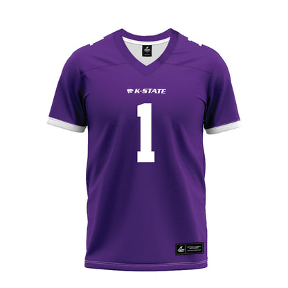 Kansas State - NCAA Football : Jayden Rowe - Purple Premium Football Jersey-0