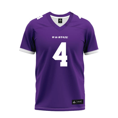 Kansas State - NCAA Football : Daniel Cobbs - Purple Premium Football Jersey-0